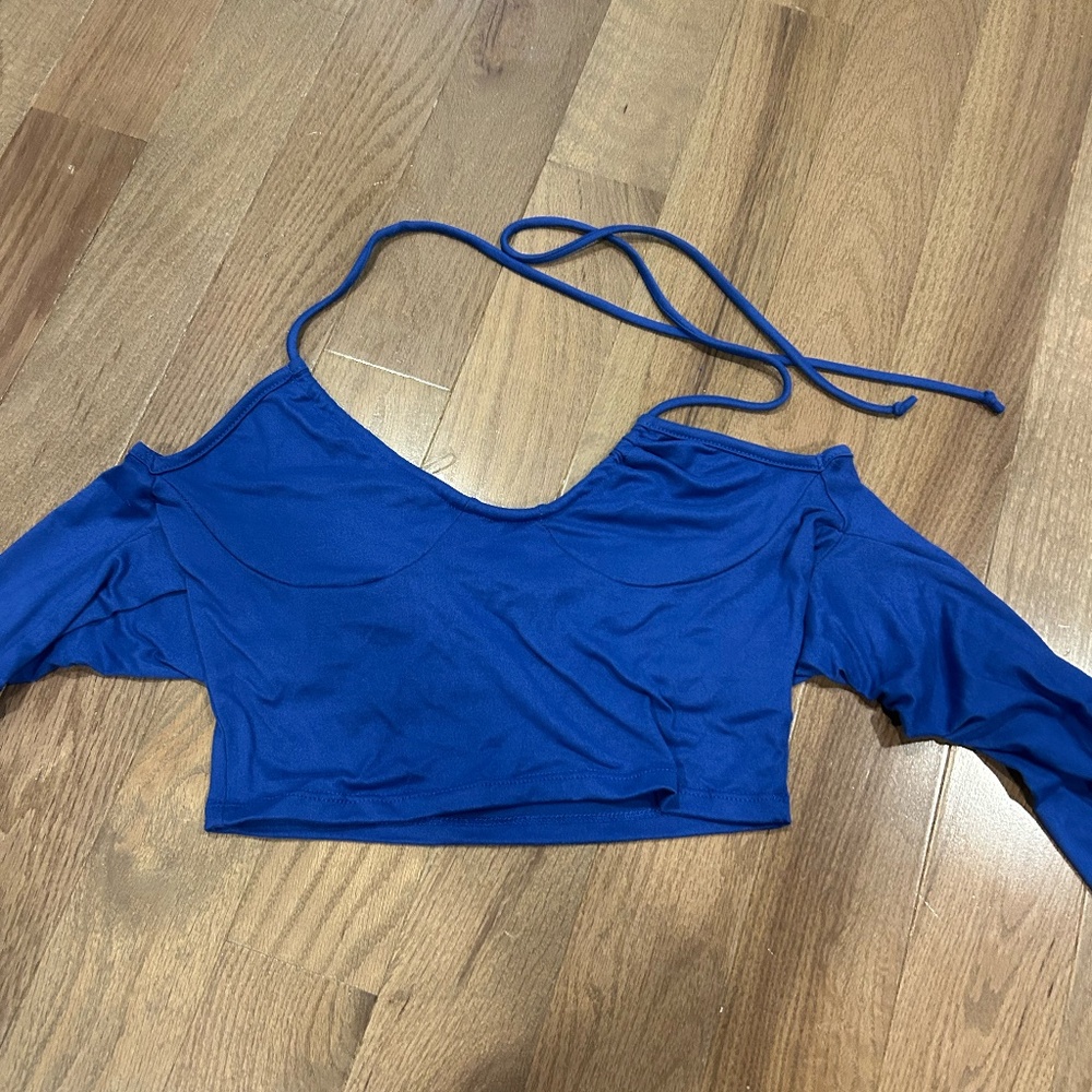 Dark Blue Crop Top Size S